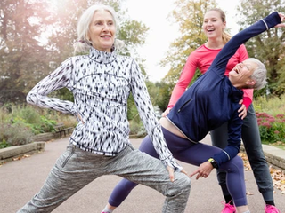 Women Stretching