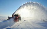 Snow Plow in the Winter