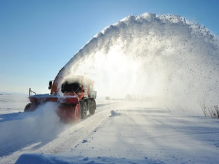 Snow Plow in the Winter