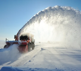 Snow Plow in the Winter