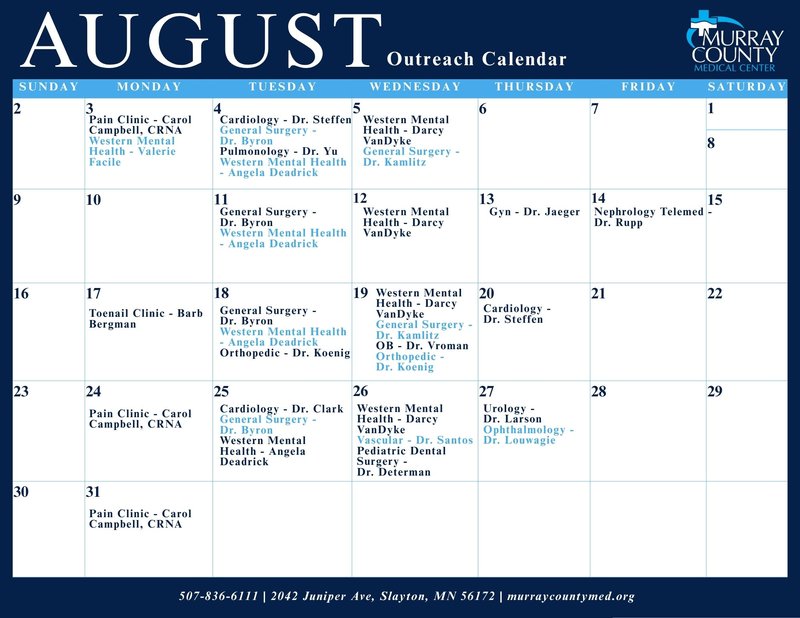 August Outreach 2026