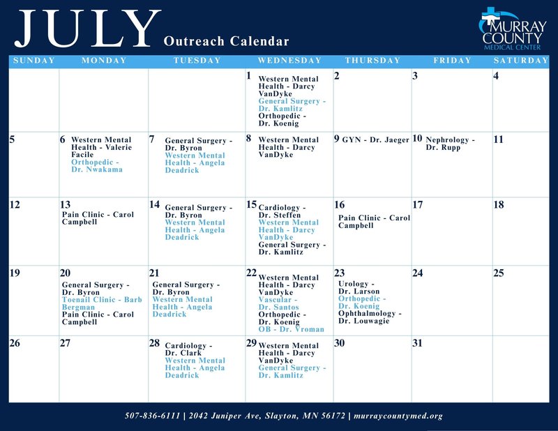 July Outreach 2026