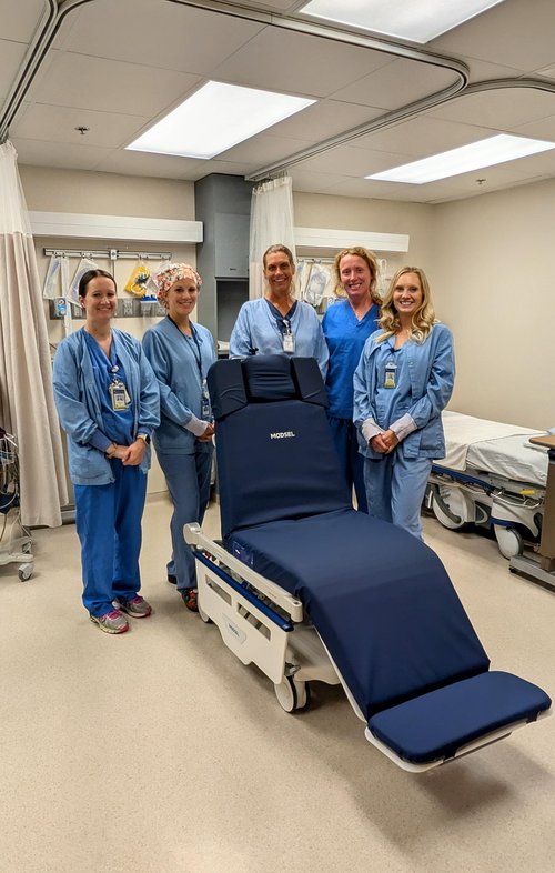 Surgery with new chair